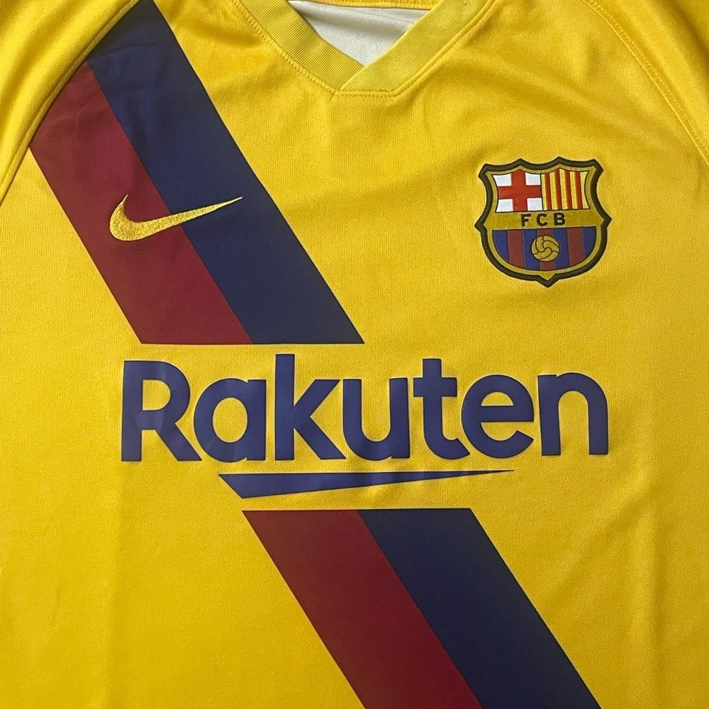 BARCELONA 2019 2020 AWAY FOOTBALL SHIRT SOCCER JERSEY NIKE AJ5531-728 sz M MEN